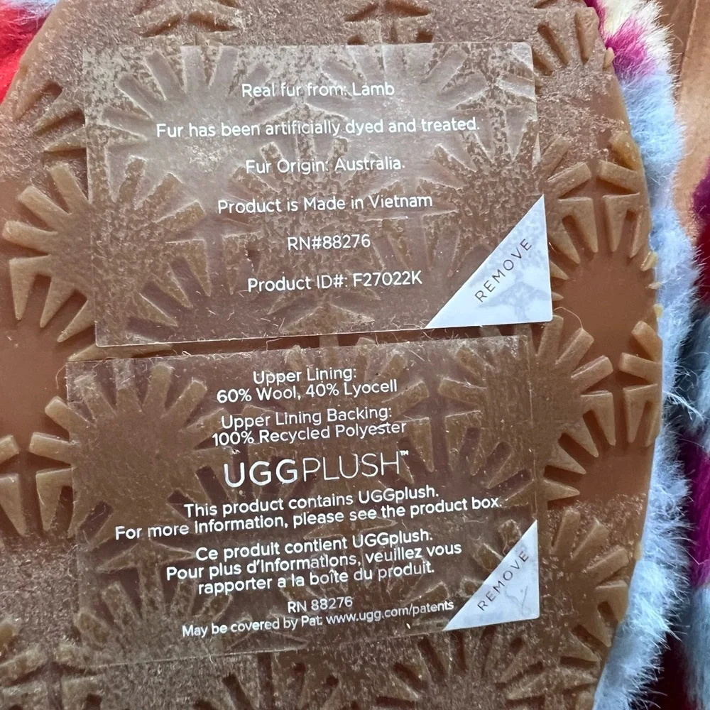 UGG Fluff Yeah Slide Multicolor Slippers/Sandals - Picture 7 of 9